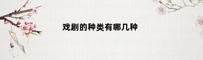 戏剧的种类有哪几种(戏剧的剧种有哪些?)