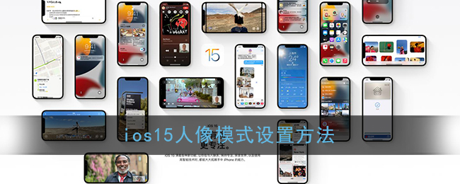 ios15人像模式设置方法