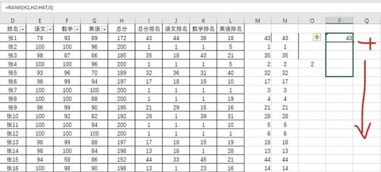 怎样用rank函数排名不重复教程